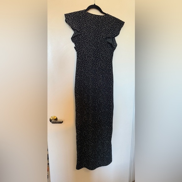 Amuse Society Keeping It Frill Dress Black and White Polka Dot Maxi in Size XS - Picture 9 of 13